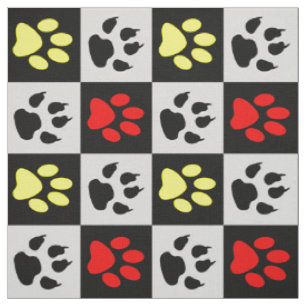 Tecido Pinças E Garras Geométricas De Animais De Companhi