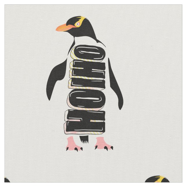 Tecido Pinguim-amarelo (Detalhe)