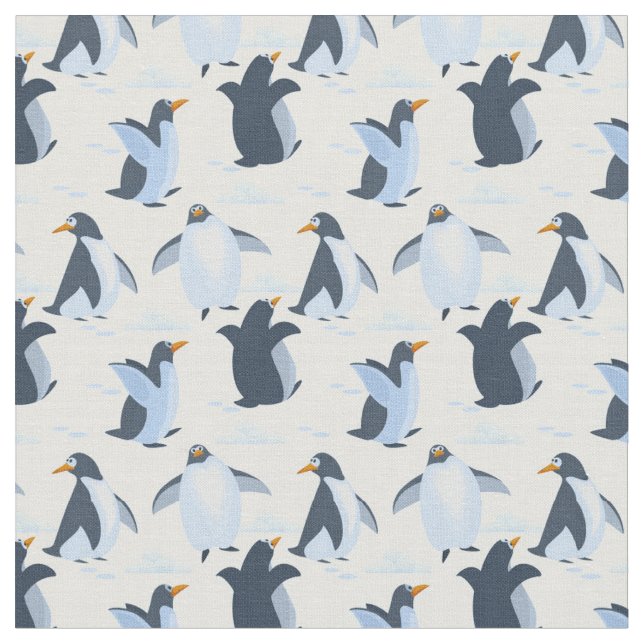 Tecido Pinguins Felizes (Detalhe)
