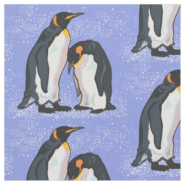 Tecido Pinguins imperadores (Detalhe)