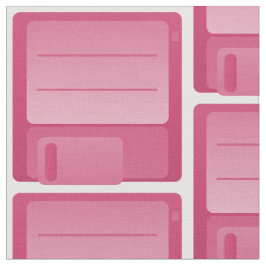 Tecido Pink Floppy Disk Pattern