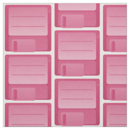 Tecido Pink Floppy Disk Pattern
