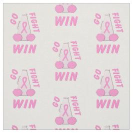 Tecido Pink Go Fight Win Megaphone