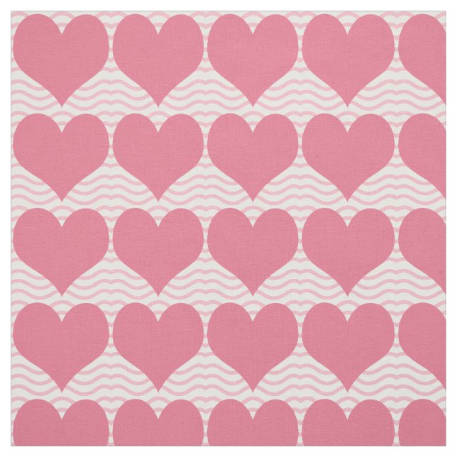 Tecido Pink Hearts Pattern (Modelo)