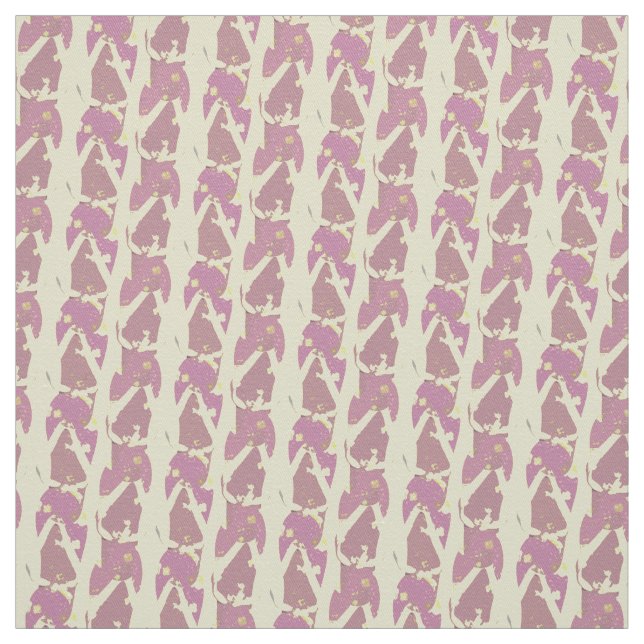 Tecido Pink n Yellow Flipflops Abstrato Patterno (Modelo)