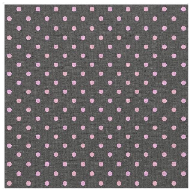 Tecido Pink Pearl e bolinhas cinzentas trovão (Detalhe)