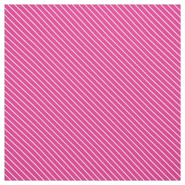 Tecido Pinstripes diagonais - cor-de-rosa e branco de fúc (Modelo)
