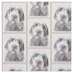 Tecido Pintura apontar Griffon Wirehaired - arte do cão
