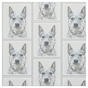 Tecido Pintura Australiana de Cães de Gado - Arte Origin