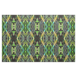 Tecido Pintura de Asas Azuis-Dragonfly