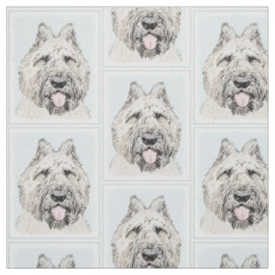 Tecido Pintura de Bouvier des Flandres - Arte Original de