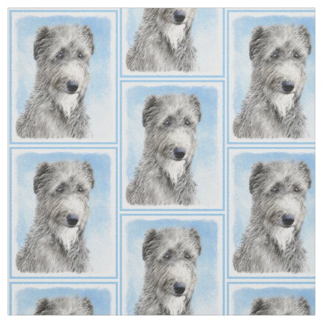 Tecido Pintura de Deerhound Escocês - Ar Cachorro Origina (Modelo)