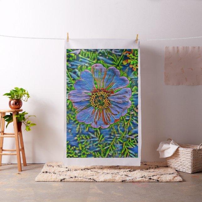 Tecido Pintura de flores roxas (In Situ)