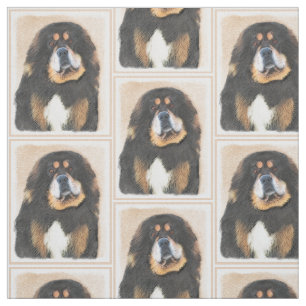 Tecido Pintura de Mastiff Tibetano - Arte de Cachorro Ori