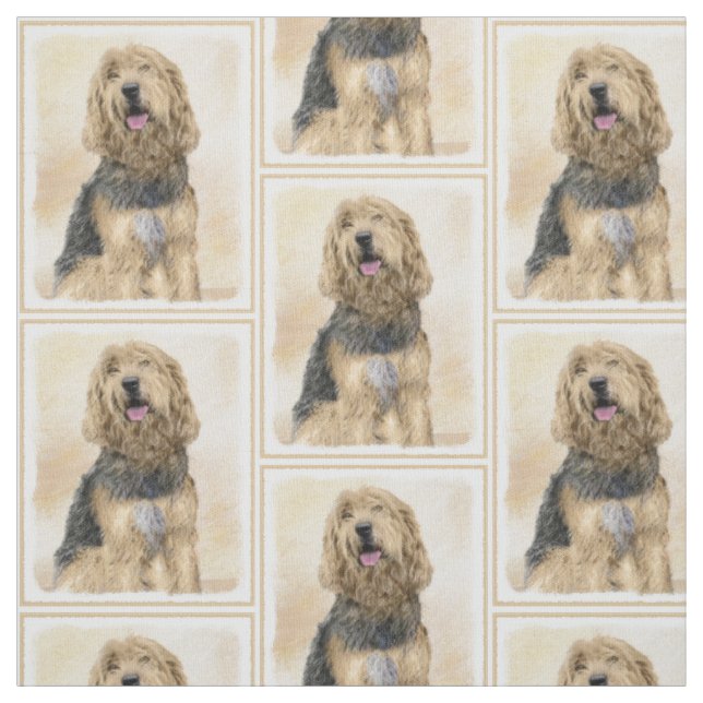 Tecido Pintura de Otterhound - Arte de Cachorro Original  (Modelo)