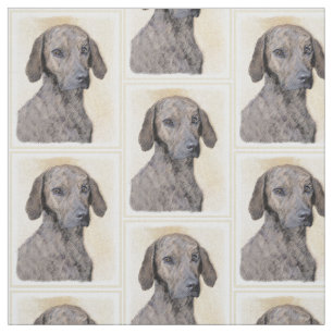 Tecido Pintura de Plott - Arte de Cão Original Bonita