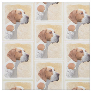 Tecido Pintura de Ponteiro - Arte de Cão Original Bonita