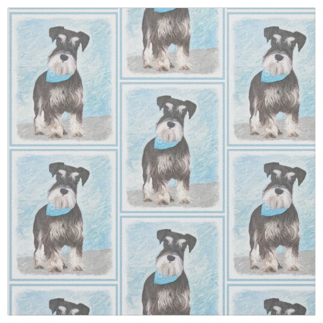 Tecido Pintura de Schnauzer (Miniatura) - Cachorro Origin (Modelo)