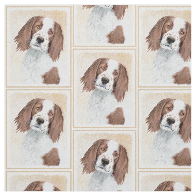 Tecido Pintura de Setores Vermelho e Branco Irlandês - Ar (Modelo)