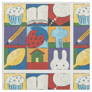 Tecido Pintura de vários objetos por Chariklia Zarris