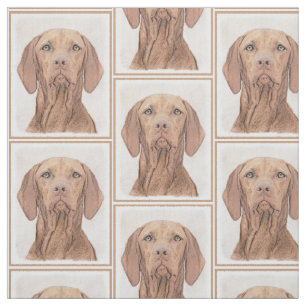 Tecido Pintura de Vizsla - arte original bonito do cão