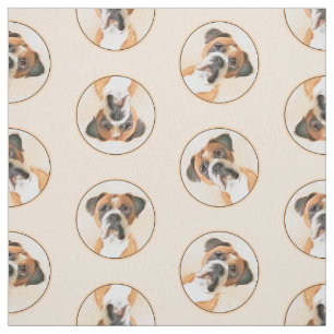 Tecido Pintura Descortada de Cão Cachorro Pintura Descort
