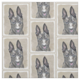 Tecido Pintura em Shepherd Holandês - Arte em Cachorro Or