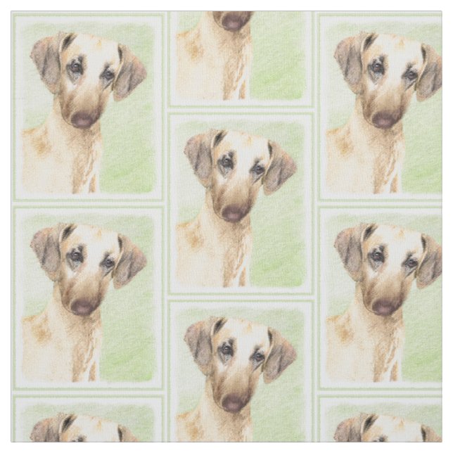 Tecido Pintura em Sloughis - Arte Cachorra Original (Modelo)