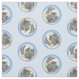 Tecido Pintura Inglesa Mastiff Pintura Original Pet Dog