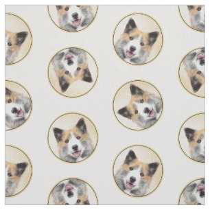 Tecido Pintura Islandesa De Cão-Cão
