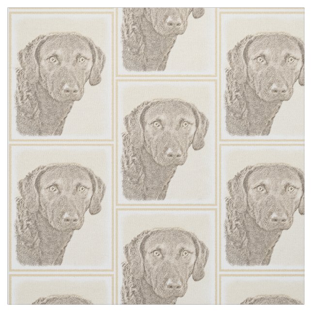 Tecido Pintura Original para Cães na Baía de Chesapeake (Modelo)