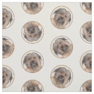 Tecido Pintura Pirenéus De Cão De Cabra Longa