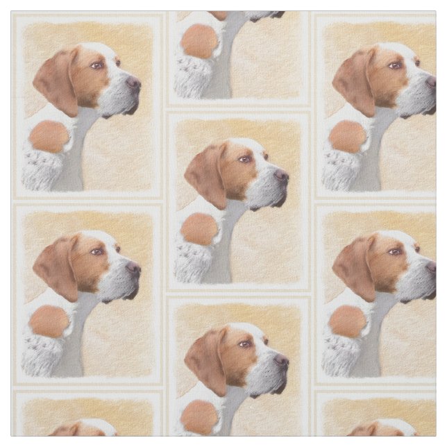 Tecido Pintura Ponteiro - Arte Cachorra Original (Modelo)