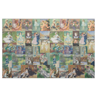 Tecido Pinturas lindas e elegantes do Renoir