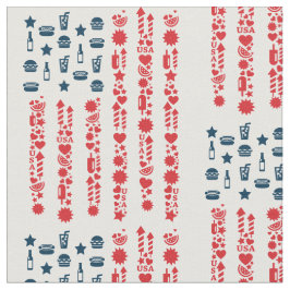 Tecido piquenique 4 de julho de bandeira americana