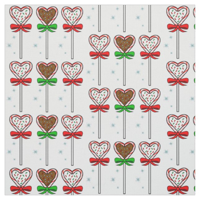Tecido Pirulitos do chocolate do Natal com arcos (Modelo)