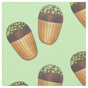 Tecido Pistachio Madeleines Pastelaria Francesa