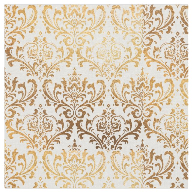 Tecido PixDezines Rossi Damask/Tom Dourado (Detalhe)