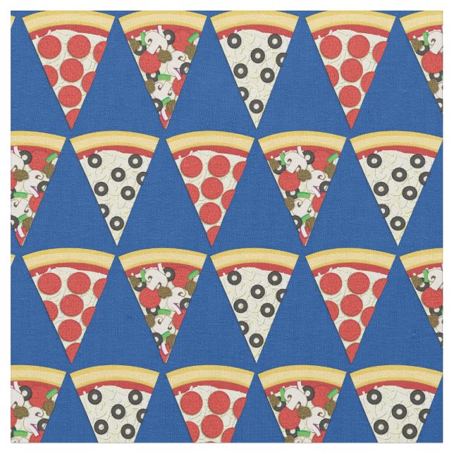 Tecido Pizza Comida Fofa Crianças (Detalhe)