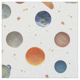 Tecido Planetas Pintados