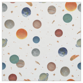 Tecido Planetas Pintados