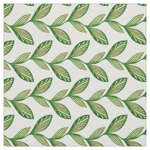 Tecido Planta frondosa sem emenda natural elegante verde