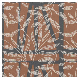 Tecido plantas abstratas - textura geométrica pontilhada