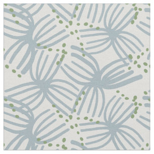 Tecido Plantas costeiras linhas abstratas recife de coral