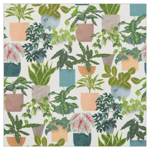 Tecido Plantas De Casa