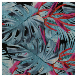 Tecido Plantas tropicais 1.