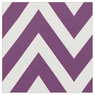 Tecido Plum Purple Modern Chevron Grande Escala