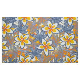 Tecido Plumeria bonito aloha impressão