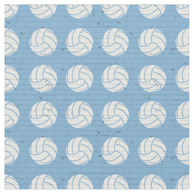Tecido Pó Azul Voleibol Madeira Padrado (Detalhe)