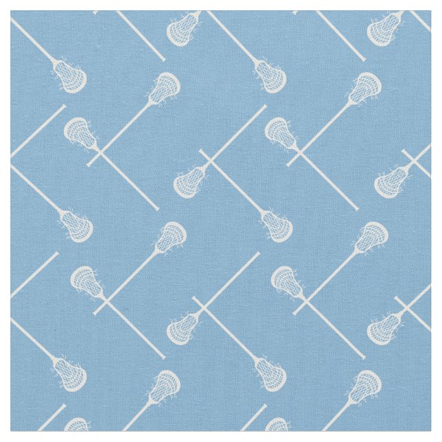Tecido Pó Blue Lacrosse White Sticks (Detalhe)